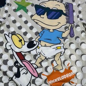 Nickelodeon Rugrats Members Only Hooded Windbreaker Jacket Medium NWOT Zip Up